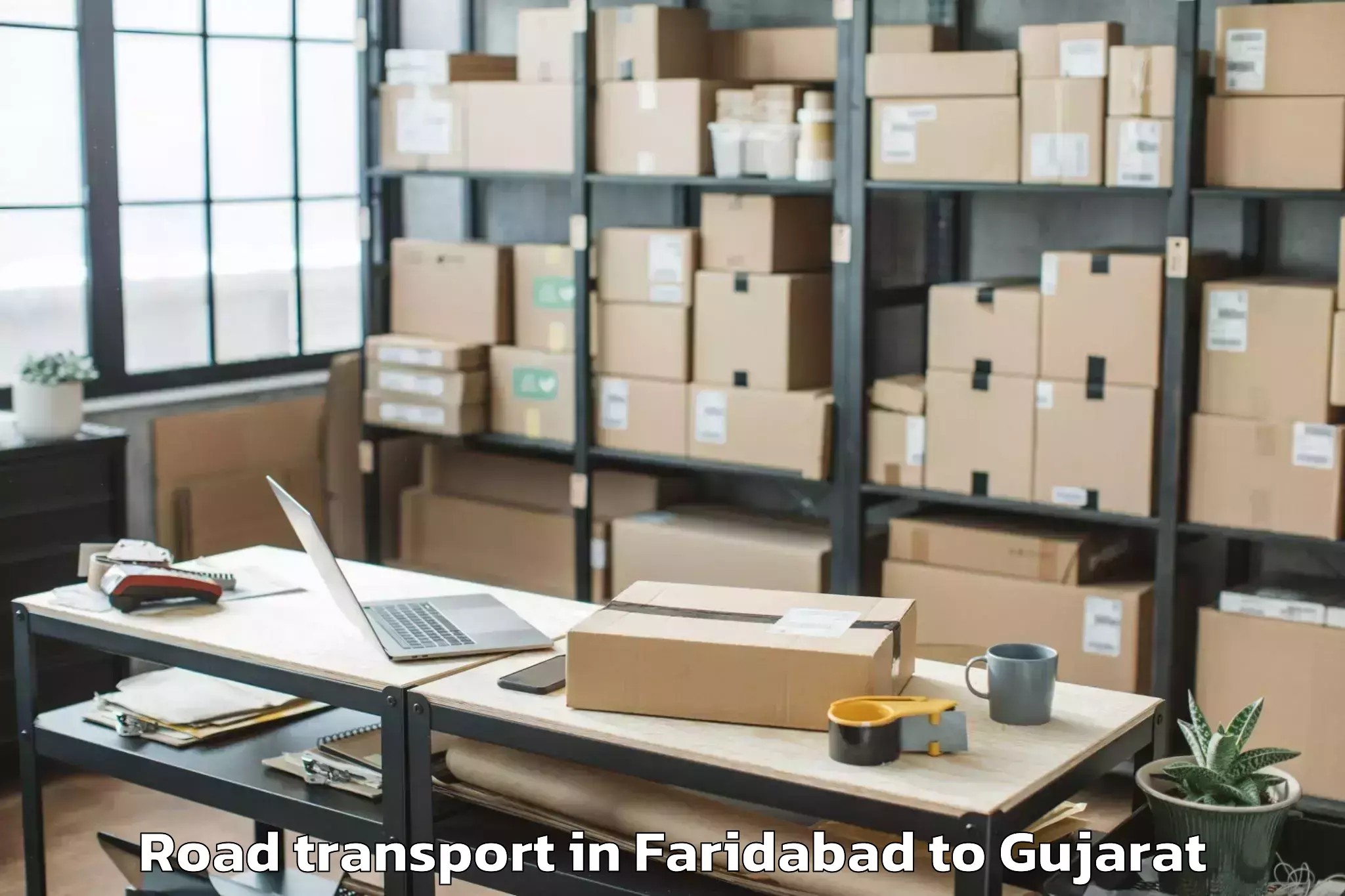 Faridabad to Limkheda Road Transport Booking